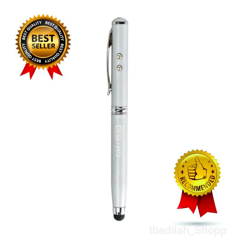 TaffLED 4 in 1 Senter Laser Pointer Pen dan Stylus - T0054