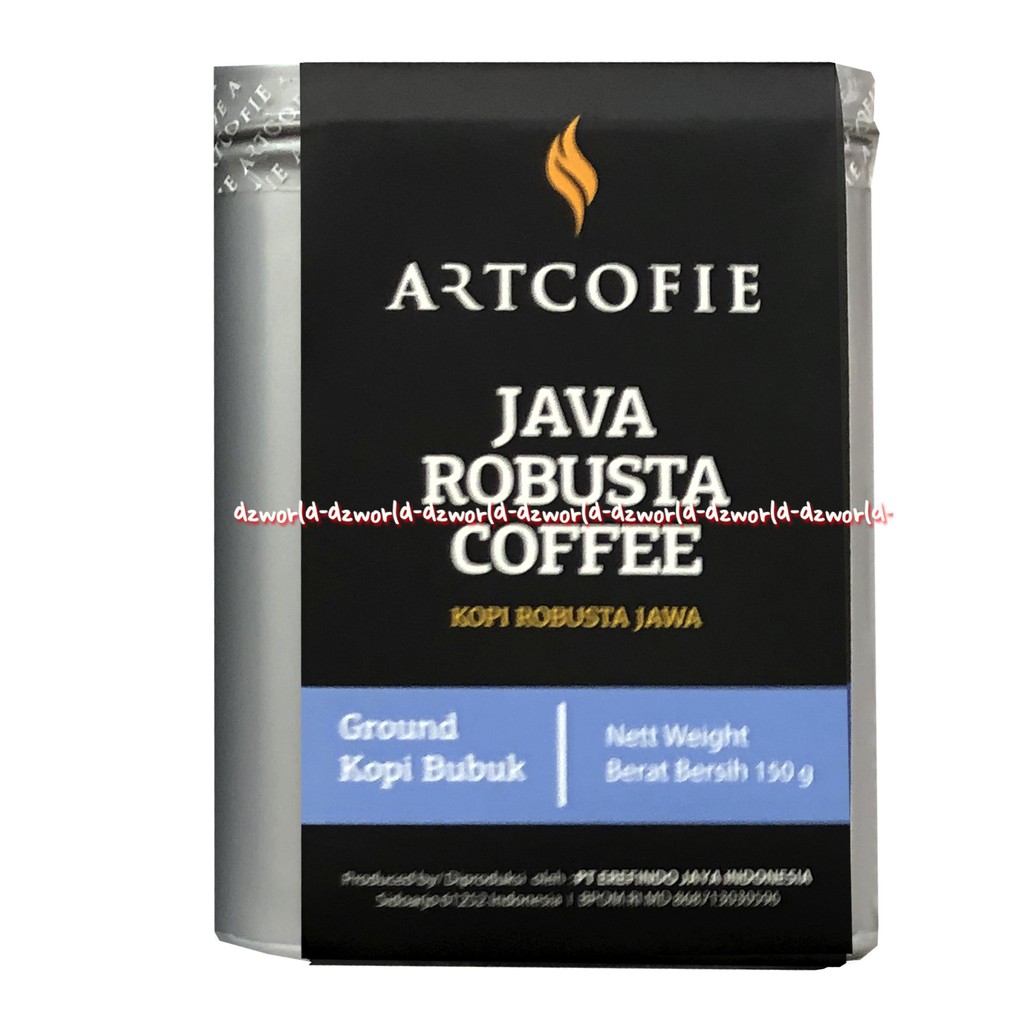 Artcofie Java Robusta Coffee 150gr Kopi Jawa Robustta Bubuk Koppi Art Kopi Art Coffie Ground Coffe