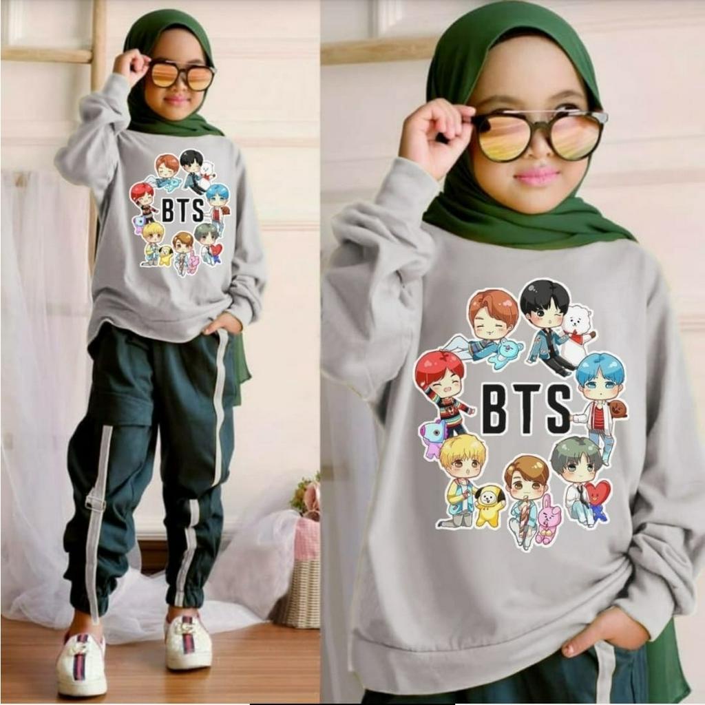 PCS SET BTS KIDS BABYTERRY FE 3 UKURAN S M L