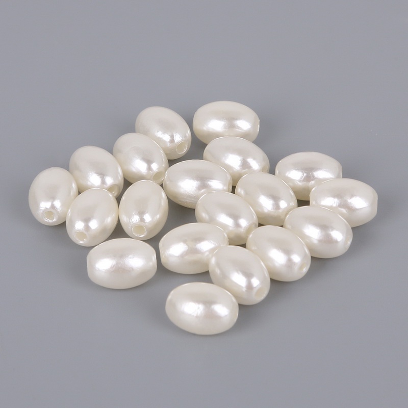 RICE BEADS MANIK-MANIK BENTUK BERAS WARNA MUTIARA IMITASI