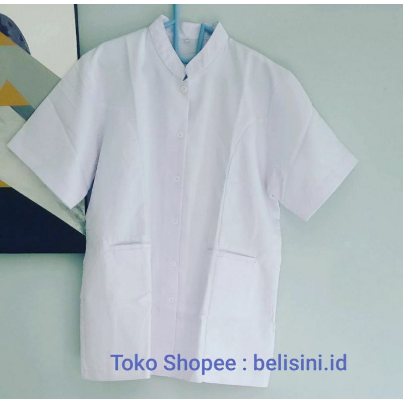 Baju perawat wanita seragam perawat wanita putih seragam bidan lengan pendek seragam perawat putih