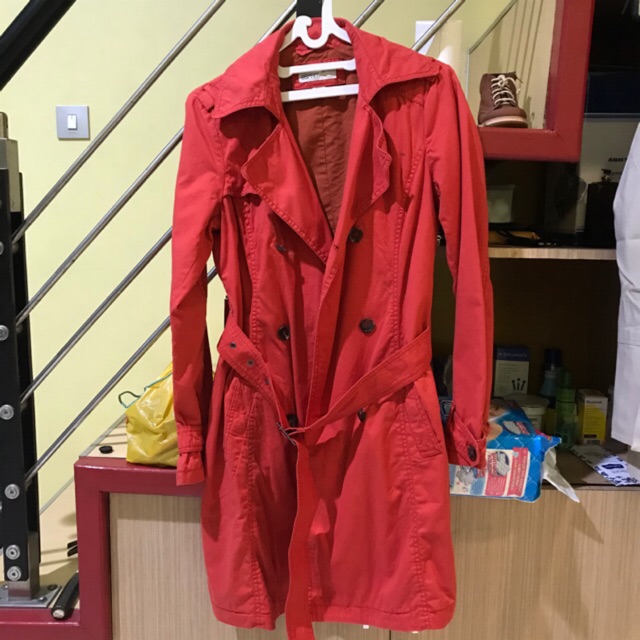 Preloved long coat ESPRIT terracota