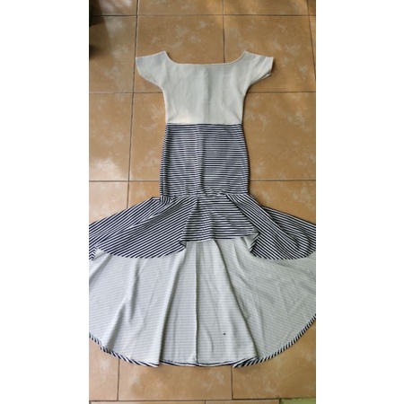 dress duyung scuba (preloved)