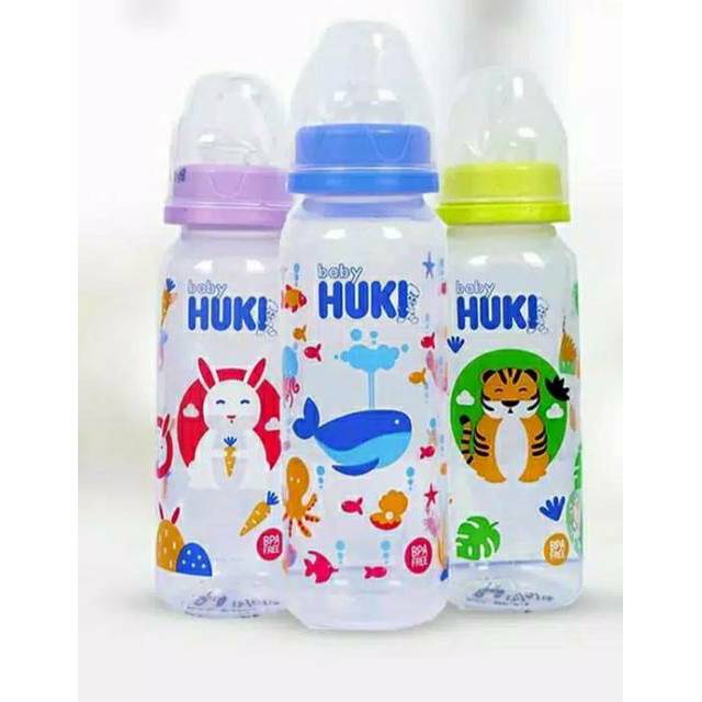 Huki Botol Susu Bayi Dot Gepeng 240ml