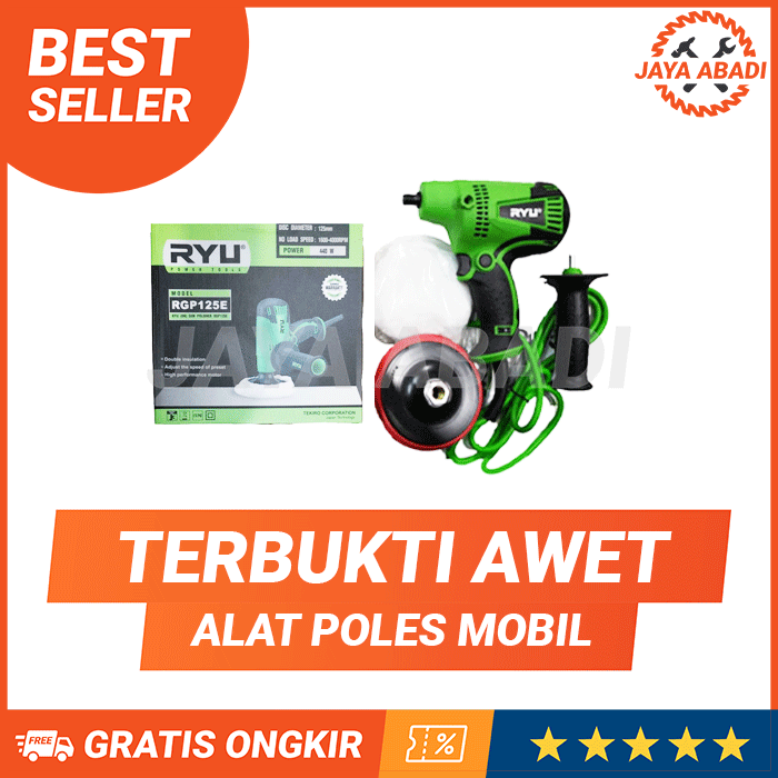 Alat Poles Mobil Ryu Rgp125 / Gerinda Poles Polisher Varible Speed