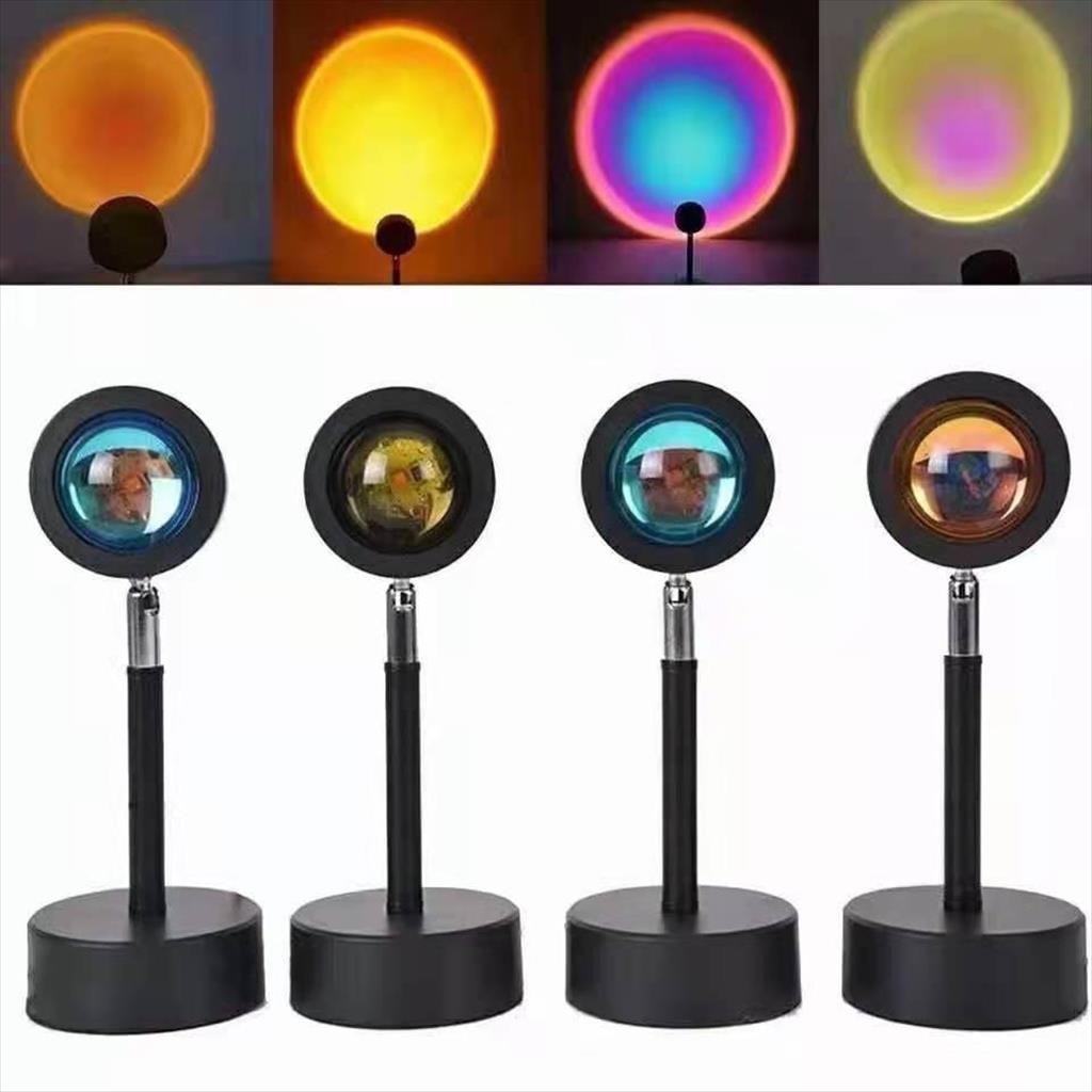 Sunset Lamp Lampu Senja Proyektor Led Motif Matahari