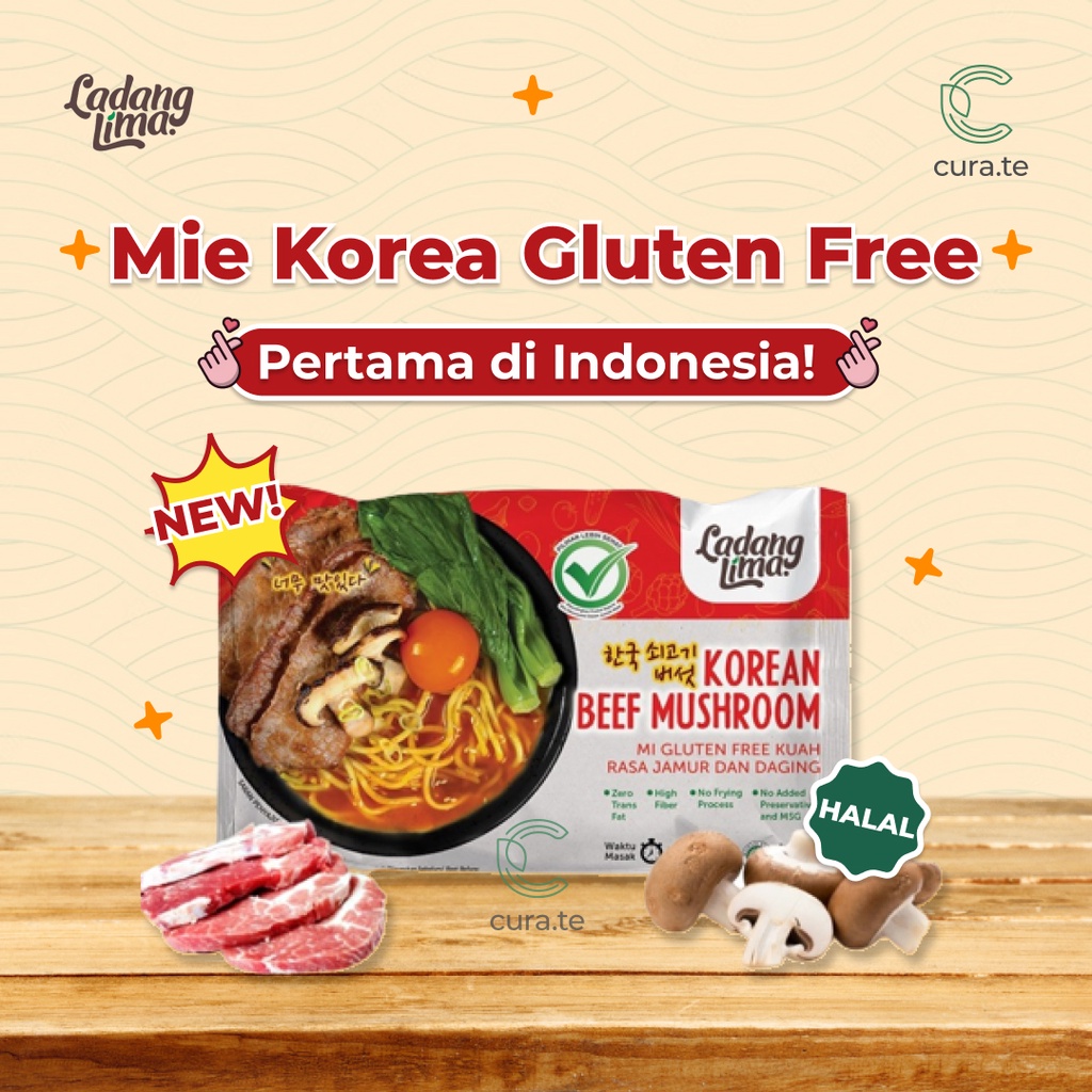 LADANG LIMA MIE KOREA 94 GR GLUTEN FREE | INSTANT NOODLE SEHAT