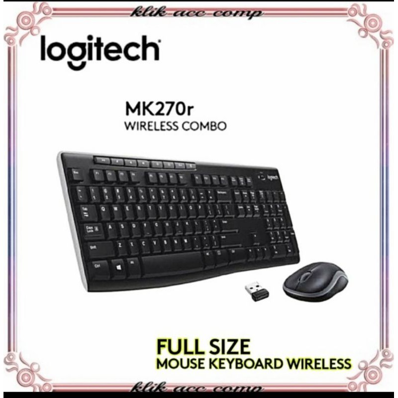 Keyboard Mouse Combo Logitech MK270R