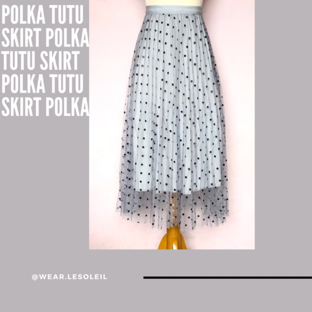 Polka Tutu Skirt Long Skirt