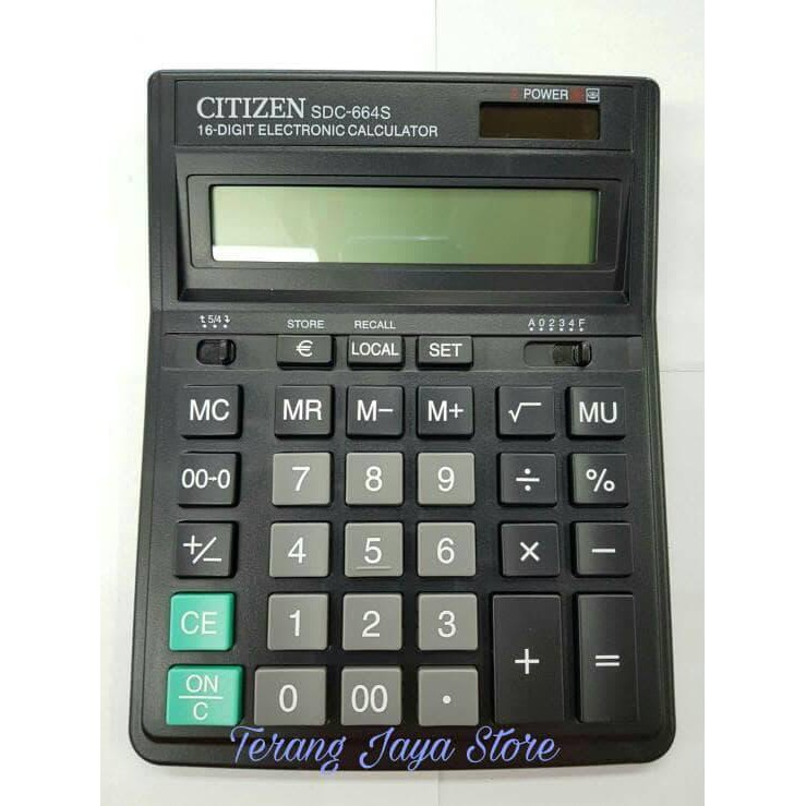 

Hargamiring Kalkulator Citizen 16 digit SDC664S Mantul