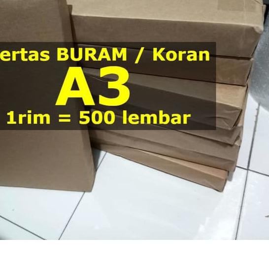 

☊ A3 Kertas Buram Koran A 3 1 rim 500 Lembar Polos ❄