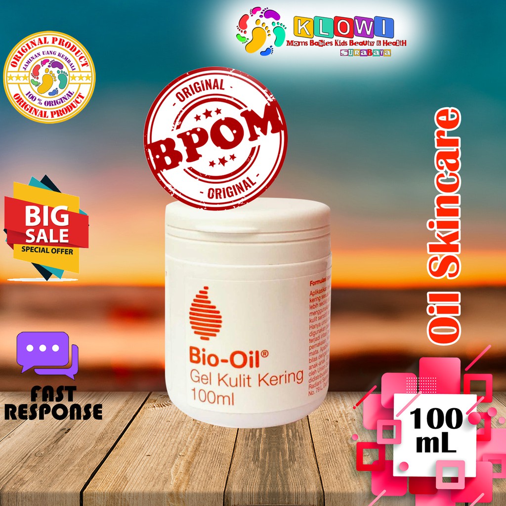 Bio Oil Dry Skin Gel 100 ML / Strechmark / Bekas Luka / Made In Africa / Original