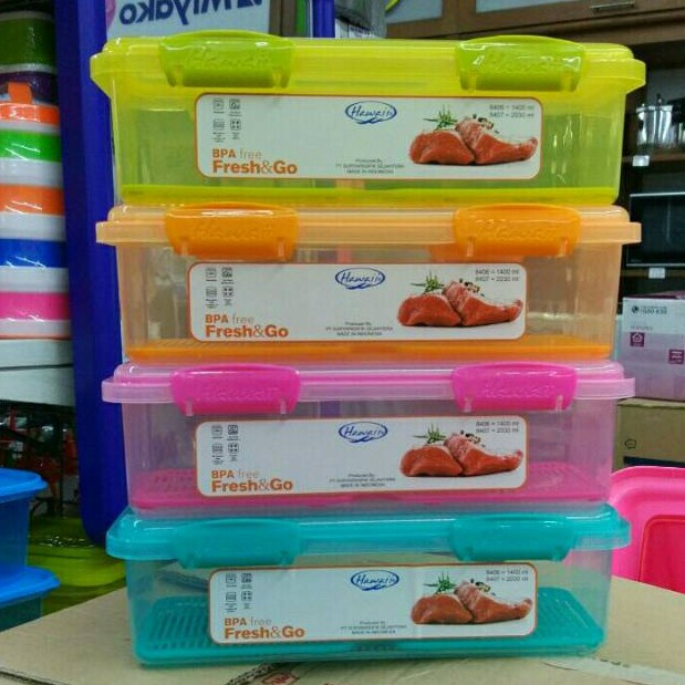 Kotak Plastik Tempat Penyimpan Daging / Fresh & Go Sealware 8408 2200 Mil / Food Storage Hawaii 8408