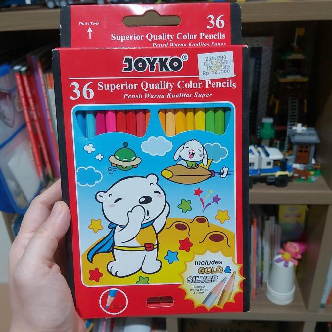 

(PERALATAN MENGGAMBAR) PENSIL MEWARNAI JOYKO 36 WARNA CP-36PB SALE