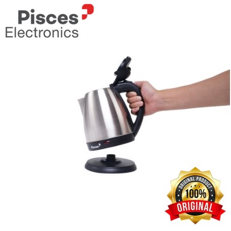 Teko Listrik Pisces PK151 Kapasitas 1,5 Liter 400w Kettle Listrik Stainless - Teko Pemanas Air Pisces 1.5 Liter PK-151