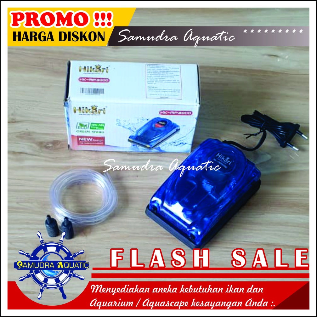 PAKET AERATOR LENGKAP 2 Lubang, Air Pump Mesin Airator Aquarium Aquascape, FREE BUBLEWRAP