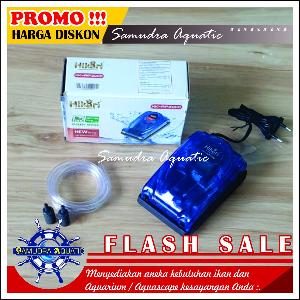 PAKET AERATOR LENGKAP 2 Lubang, Air Pump Mesin Airator Aquarium Aquascape, FREE BUBLEWRAP