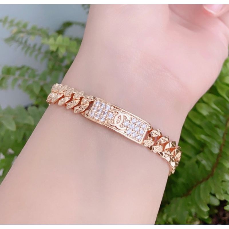 gelang xuping wanita dewasa motif chanel permata