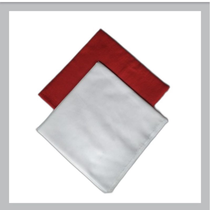 segiempat Saudia rawis warna merah dan putih dewasa dan anak