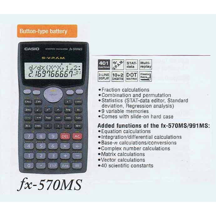 

Termurah Casio FX-570MS Mantul