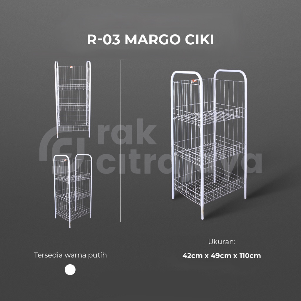 MARGO CIKI SUSUN 3 | RAK CIKI RAK SNACK JUMBO SERBAGUNA