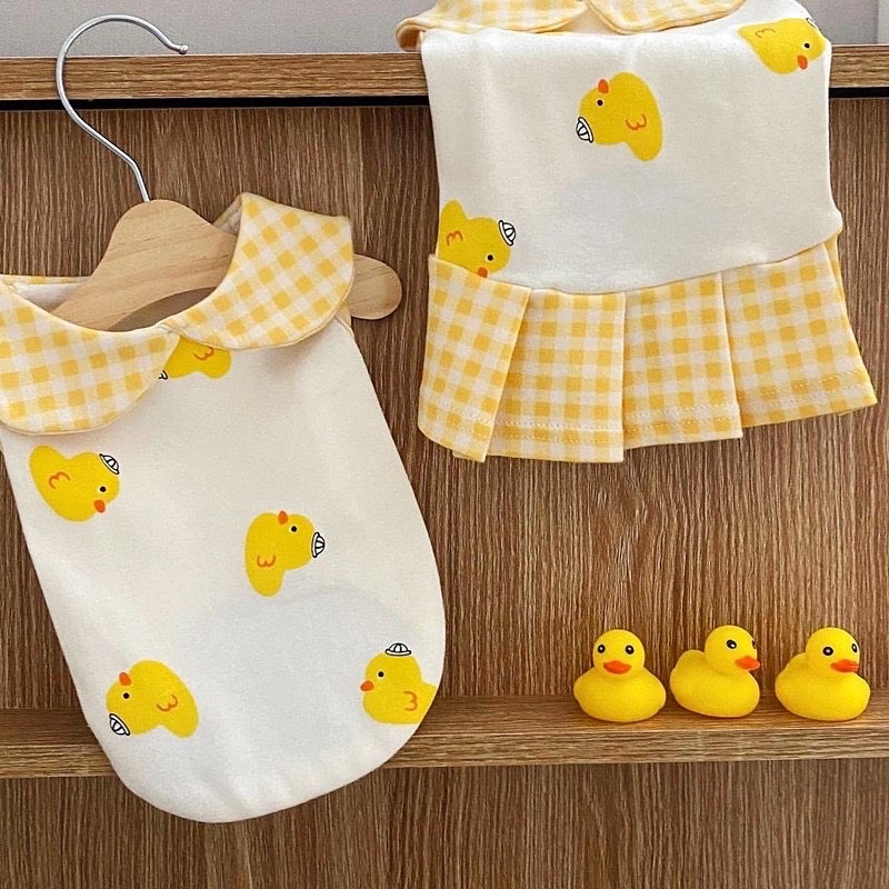 Piyo duck couple set tee or dress