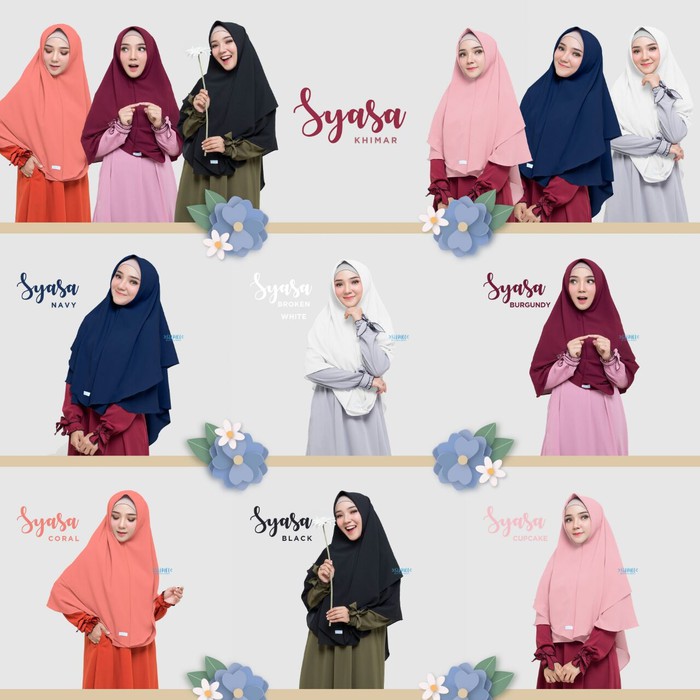 Syasa khimar / hijab instant bolak balik by Silmee _hijab instant