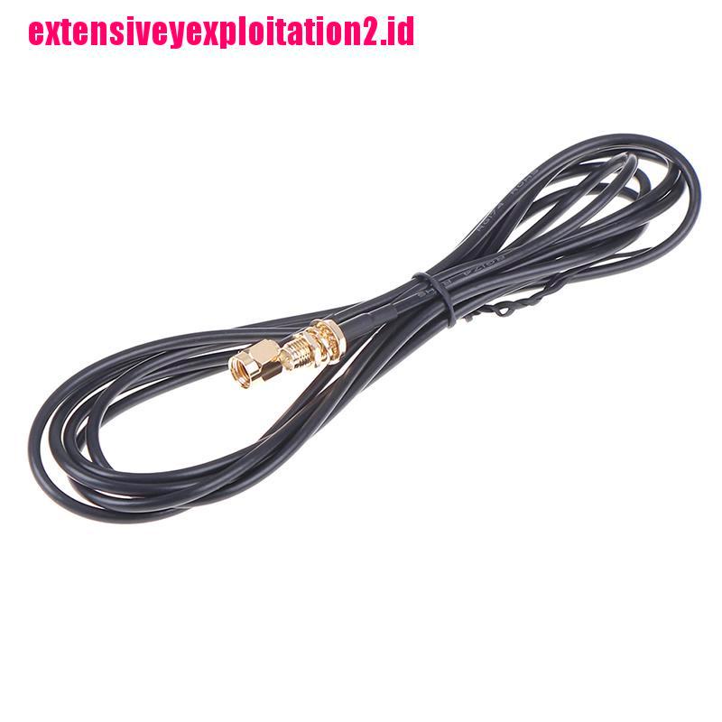 &lt; E2id &amp; &gt; 1PC Kabel extension Antena router WiFi RG174 RP-SMA male Ke female Panjang 1m