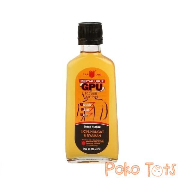 Cap Lang Minyak Urut GPU Minyak Sereh 60ml Minyak Gosok Pijat Urut 60 ml