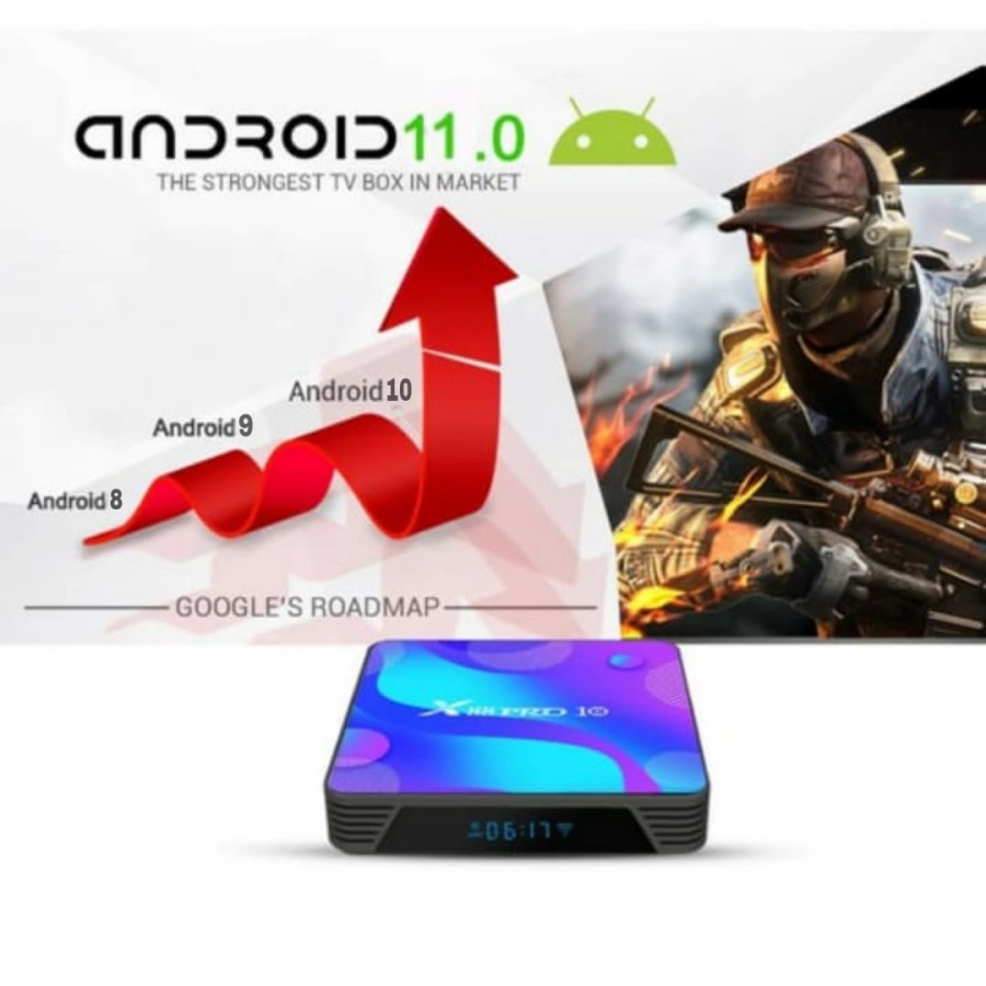 X88 Pro 10 Android Tv Box RK3318 VERSI Android 11