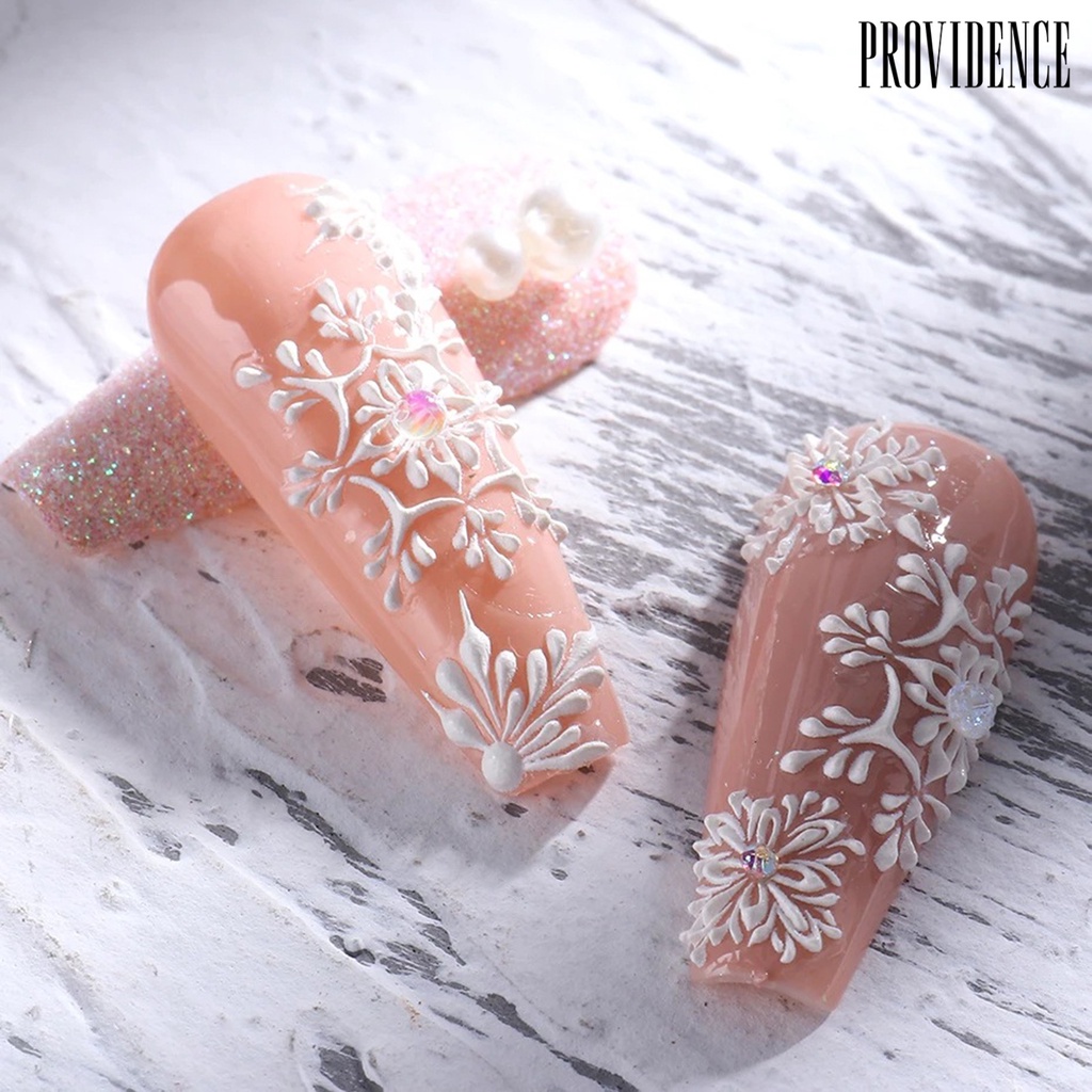 Providence Nail Sticker Snowflake Christmas Tree Nail Design Creative Nail Adhesive Decor Decals for Christmas Party