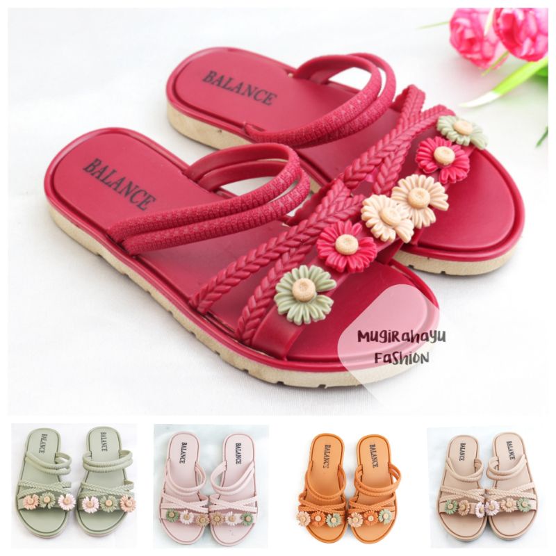 Sandal Jelly Anak Impor Balance 1205 - Sendal Slop Anak Cewek