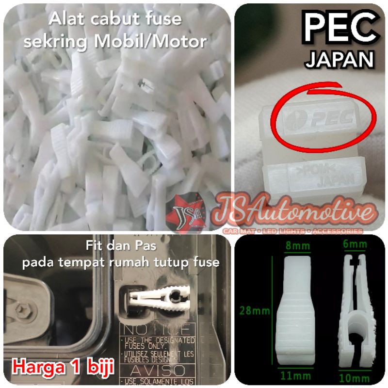 Alat Cabut Pencabut Sekring/Fuse Puller Original PEC Japan (Mobil/Motor) - ASTRA models