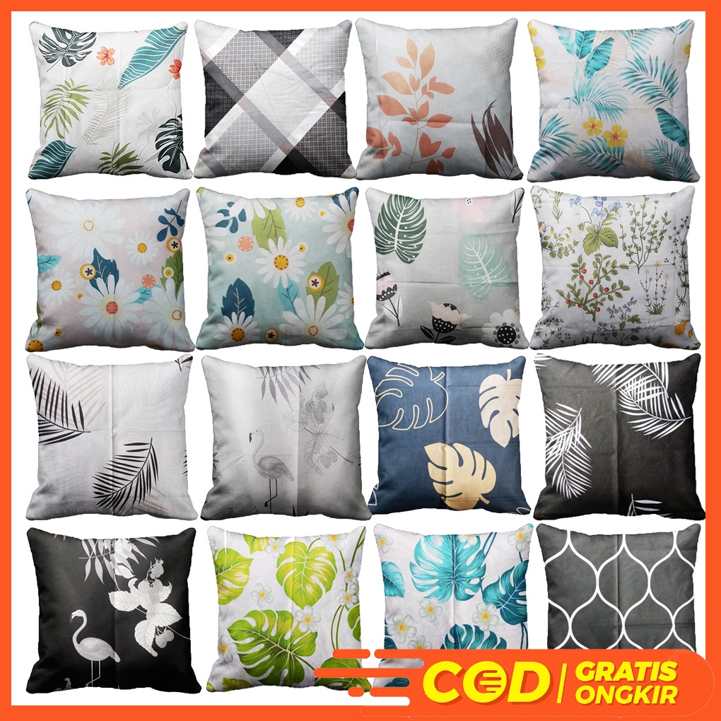 Sarung Bantal Sofa Tamu 40X40 Sarung Bantal Kursi Tamu 40X40 Sarung Bantal Kotak Murah Modern Motif