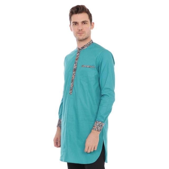 Kurta Pria Pakistan Lis Batik Modern Koko Pria Dewasa Lis Batik