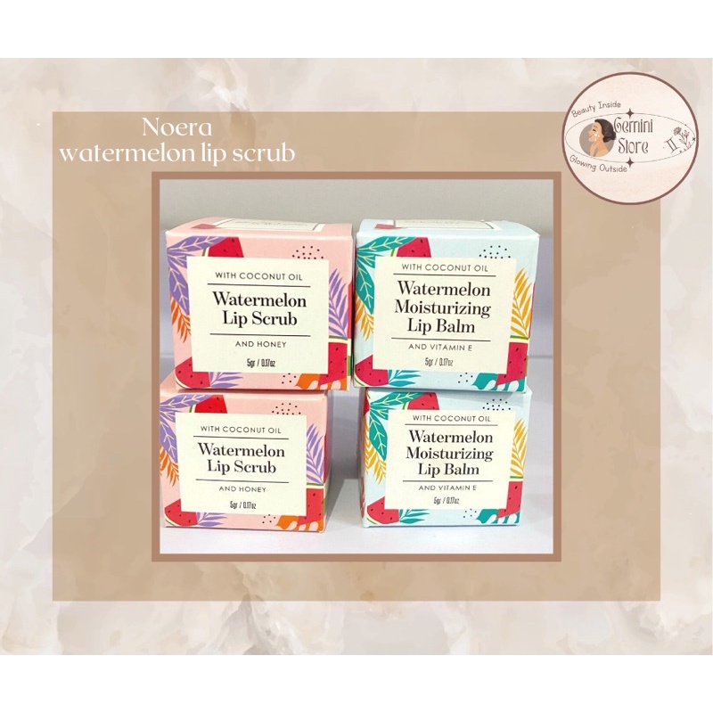 Noera watermelon lip scrub