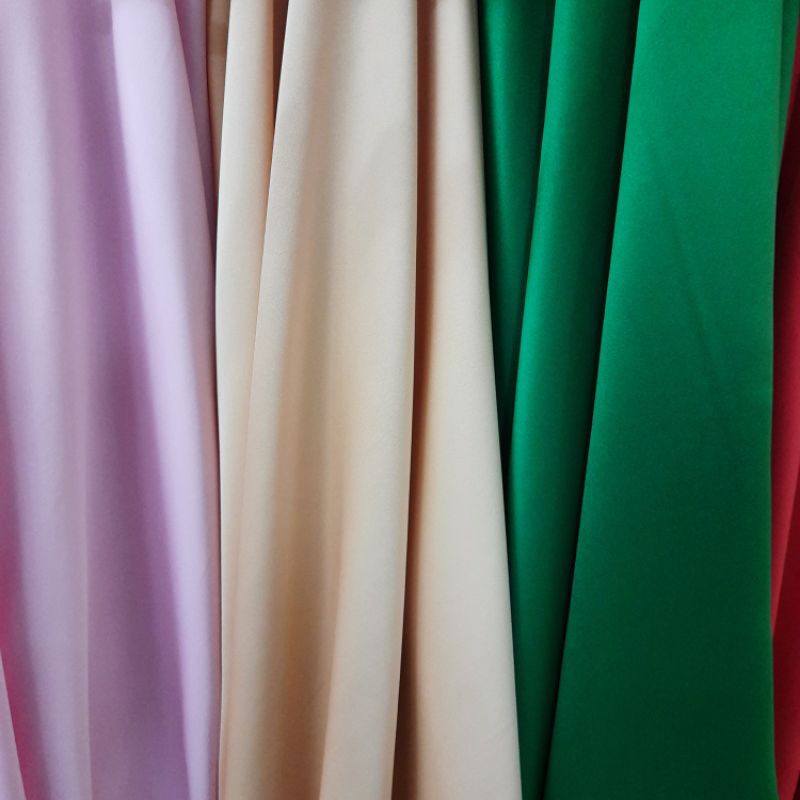 Kain Satin Roberto Puresilk. Kain Satin Roberto Meteran. Kain Satin Roberto Premium