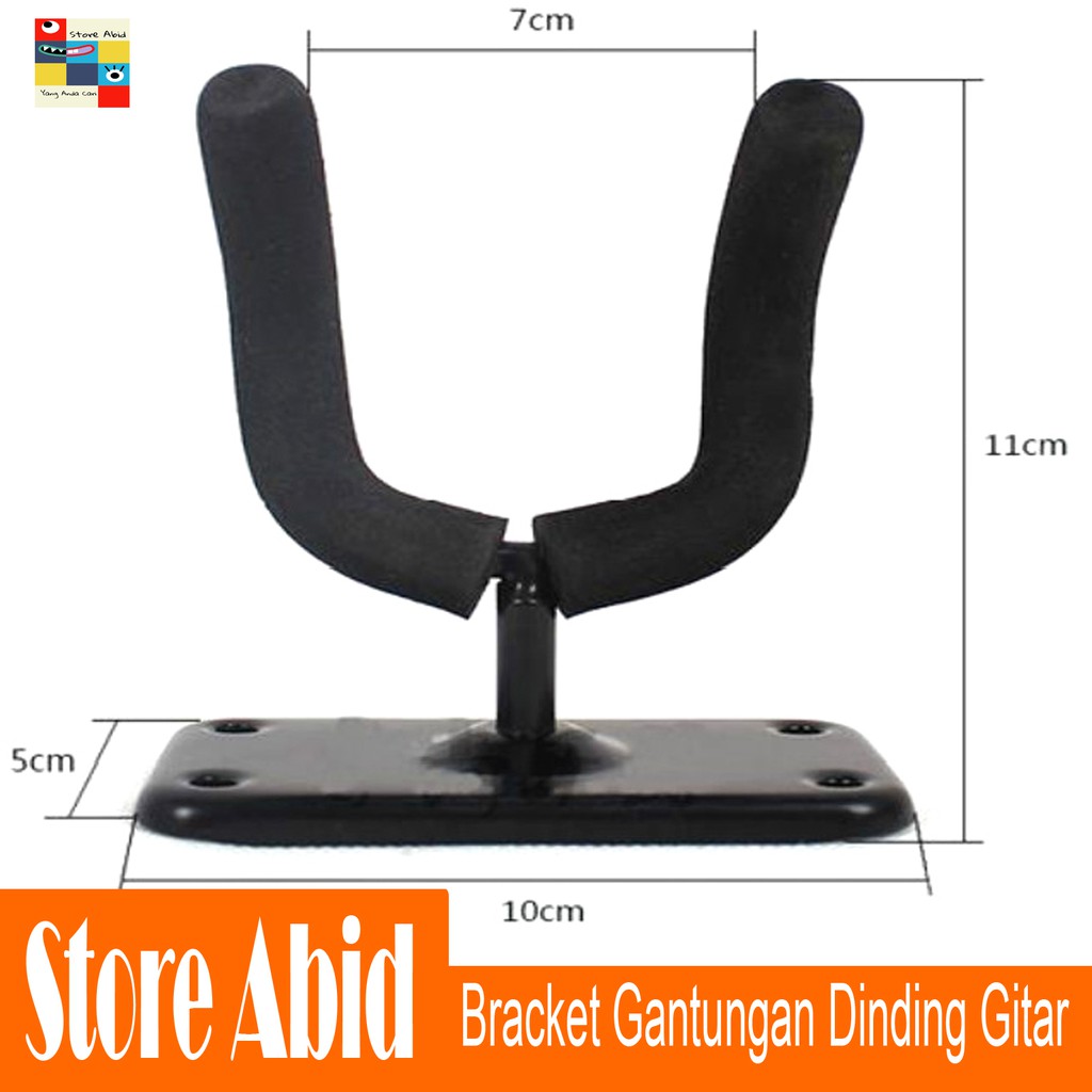 Hanger Hook Mount Braket Gantungan Bracket Pajangan Dinding Gitar