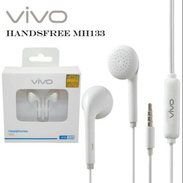 Handsfree Vivo V5 / V9 / V11 / V19 / Y12 / Y53 / Y30 / Y31 / MH 133 Original Headset Earphone MH133