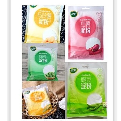 

Tepung Sari Pati Ubi Kentang Jagung Kacang Hijau 淀粉/200gr Shuangta STARCH Top brand