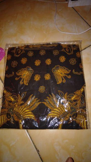 Hem Bambu Sogan Kemeja Batik Pria Lengan Panjang Full Furing Katun Sragen Solo Baju Murah Jumbo Xxl
