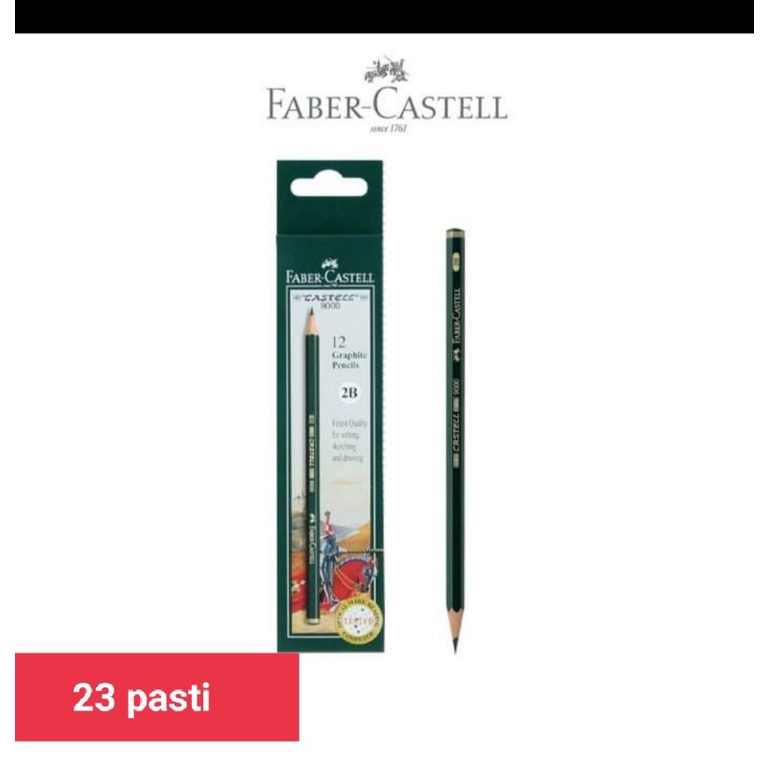 

pensil Faber-Castell 2B 12 pcs original