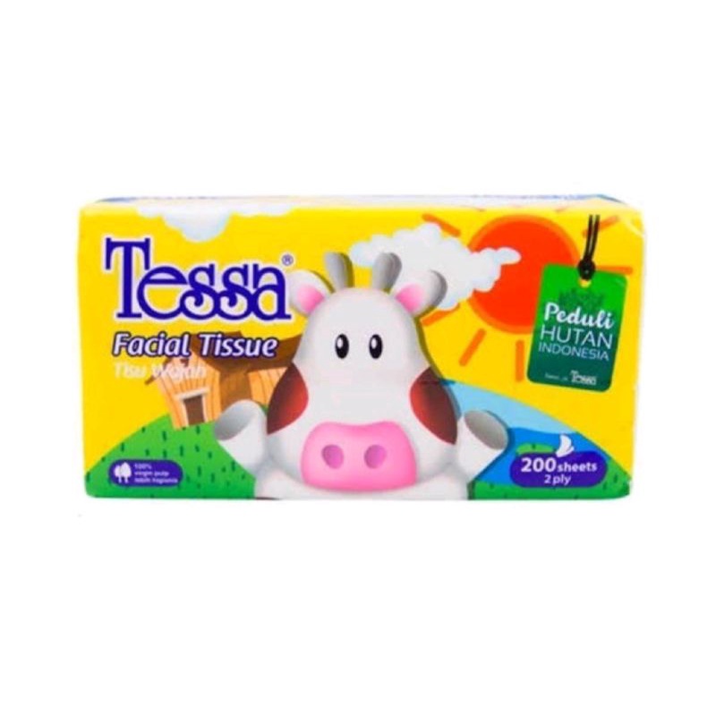 TISSUE TESSA 200 sheets 2 ply Tisu tesa