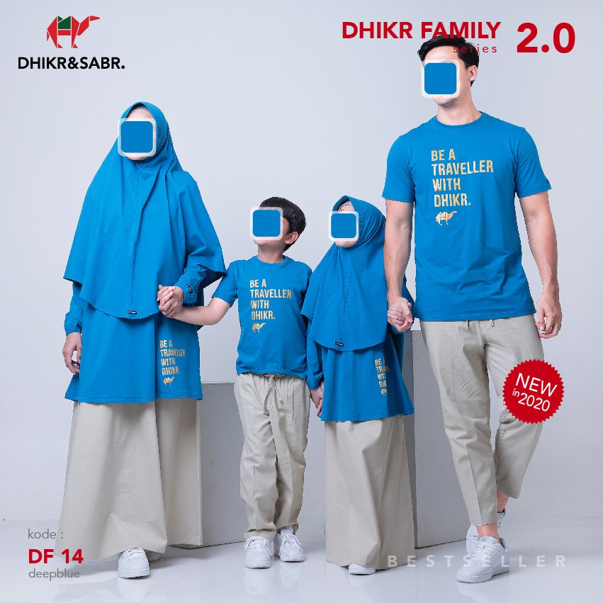 Kaos Couple Muslim Dhikr Family Dari DHIKR&SABR OFFICIAL Pusat Bandung [PRODUSEN]