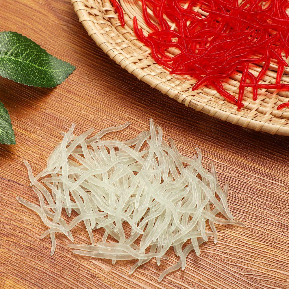 TOP 50 /100pcs Umpan Pancing Silikon Buatan Umpan Bass Ikan Gurame Bau Amis Manusia Hidup