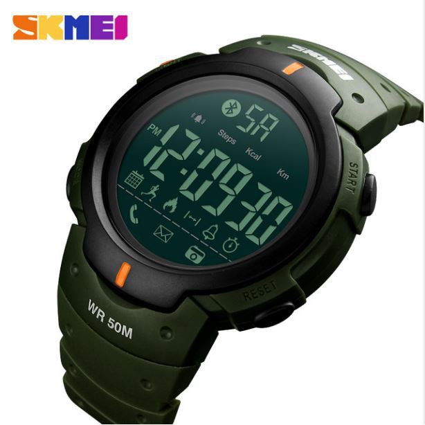 SKMEI 1301 Jam Tangan Pria Smartwatch Digital Bluetooth Anti Air WATCHKITE WKOS Image 2