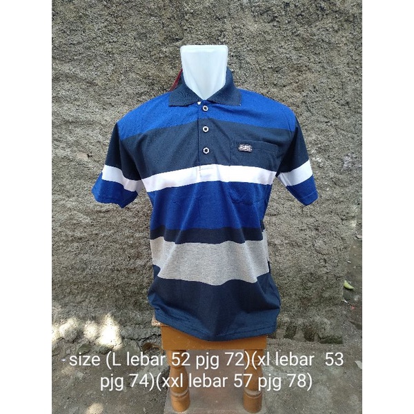 kaos kerah salur pria kaos kerah salur pria dewasa,kaos kerah salur pria murah size l xl xxl,kaos ke