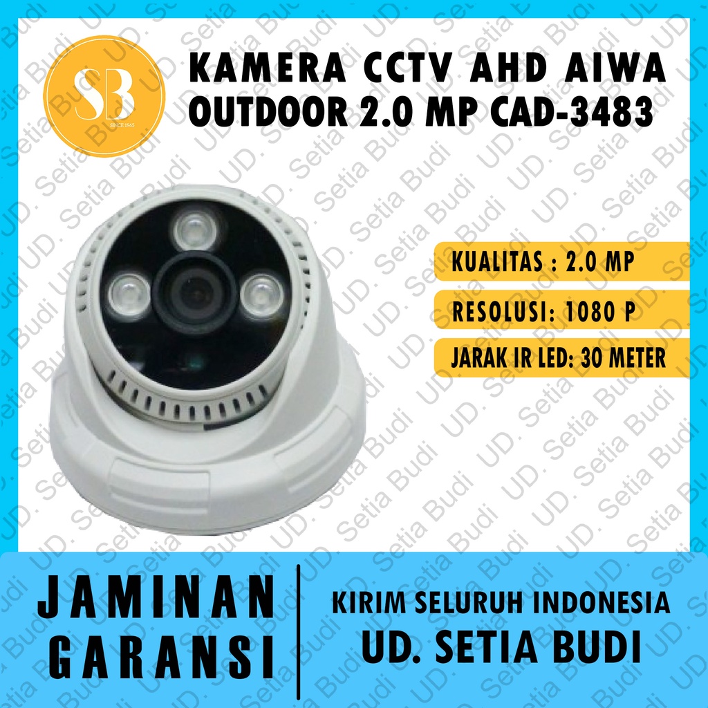 Kamera CCTV AHD AIWA Indoor 2.0 MP CAD-3483