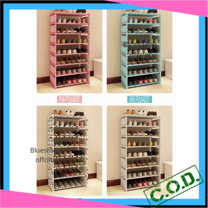 Rak Sepatu Susun Portabel Bongkar Pasang Minimalis Murah Serbaguna Tempat Penyimpanan Sepatu Sandal 