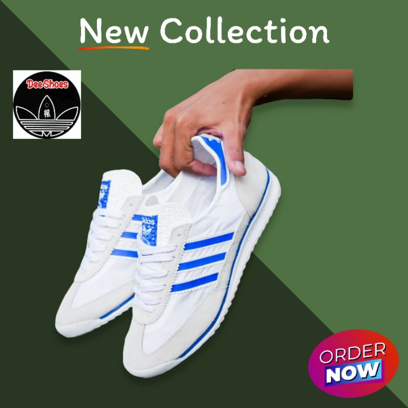 SNAEKERS ADIDAS SL72 WHITE BLUE SEPATU CASUAL PRIA ORIGINAL